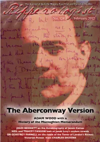 The Aberconway Version ADAM WOOD with a History of the Macnaghten Memorandum