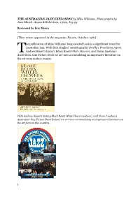 THE AUSTRALIAN JAZZ EXPLOSION by Mike Williams