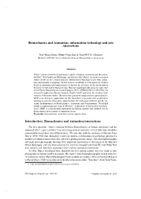 Biomechanics and Animation Interactions
