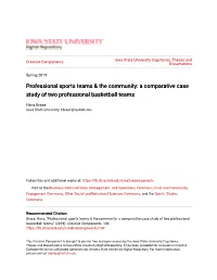 A Comparative Case Study of Two Professional Basketball Teams