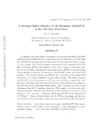 A Moving Cluster Distance to the Exoplanet 2M1207 B in the TW Hya