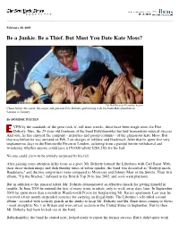 Be a Junkie. Be a Thief. but Must You Date Kate Moss?