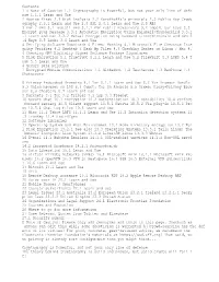 Contents 1 a Note of Caution 1.1 Cryptography Is Powerful, but Not