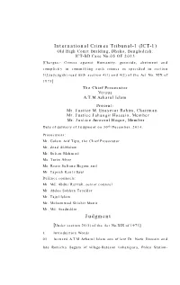 (ICT-1) Judgment
