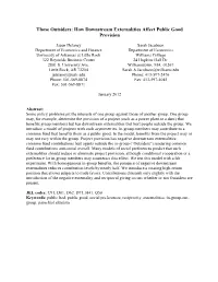 Those Outsiders: How Downstream Externalities Affect Public Good Provision