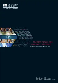 Trustees' Report and Financial Statements 2007-08