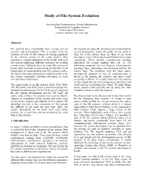 Study of File System Evolution