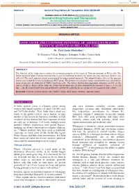 ANTICANCER and CYTOTOXIC POTENTIAL of AQUEOUS EXTRACT of TRITICUM AESTIVUM on HELA CELL LINE Dr