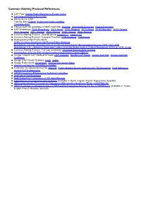 Common Alerting Protocol References