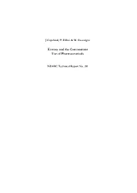 Ecstasy and the Concomitant Use of Pharmaceuticals