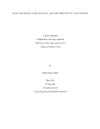 Evolvong Wilds: Auden, Ecology, and the Formation of a New Poetics