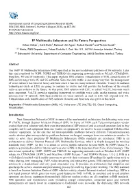 IP Multimedia Subsystem and Its Future Perspectives