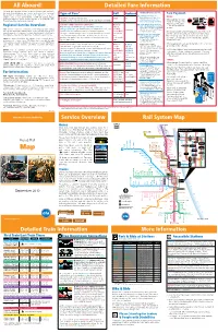 Service Overview Rail System Map Detailed Fare in for Ma Tion