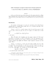 THE NOVIKOV CONJECTURE for LINEAR GROUPS � �� by ERIK GUENTNER, NIGEL HIGSON, and SHMUEL WEINBERGER
