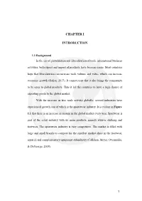 Chapter I Introduction