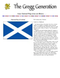 Some National Flags from Our History