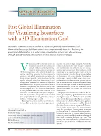 Fast Global Illumination for Visualizing Isosurfaces with a 3D Illumination Grid
