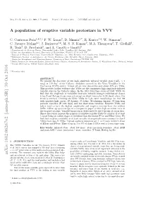 A Population of Eruptive Variable Protostars in VVV