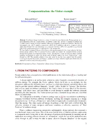 Componentization: the Visitor Example