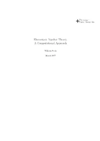 Elementary Number Theory, a Computational Approach