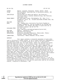 Failing Health: Pesticide Use in California Schools. CPR Series Report