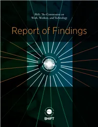 Report of Findings Preface by Michael R