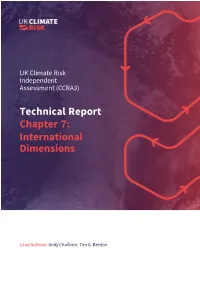 Technical Report Chapter 7: International Dimensions