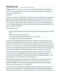 Alexithymia from Wikipedia, the Free Encyclopedia