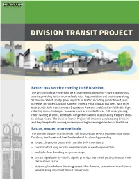 Division Transit Project