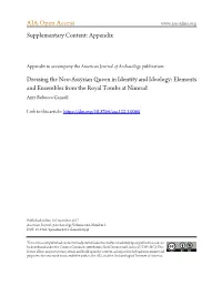 Dressing the Neo-Assyrian Queen in Identity and Ideology: Elements and Ensembles from the Royal Tombs at Nimrud Amy Rebecca Gansell