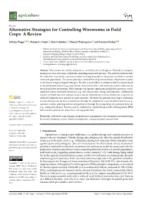 Alternative Strategies for Controlling Wireworms in Field Crops: a Review