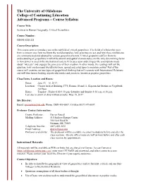 Course Syllabus