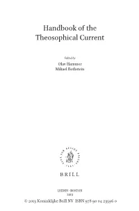 Handbook of the Theosophical Current