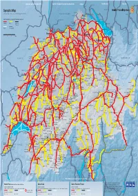 Synoptic Map + Beggingen + Due to Lack of Space, Not All Lines Are Indicated.Subject to Alterations