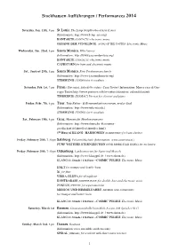 2014 Performances 2009 Performance Update