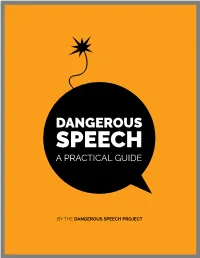 Dangerous Speech Project