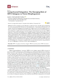 The Emerging Role of HIV-1 Integrase in Virion Morphogenesis