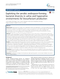 Exploiting the Aerobic Endospore-Forming Bacterial