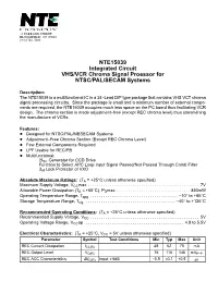 NTE15039 Integrated Circuit VHS/VCR Chroma Signal Proessor for NTSC/PAL/SECAM Systems