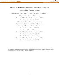 Origins of the Failure of Classical Nucleation Theory for Nanocellular Polymer Foams