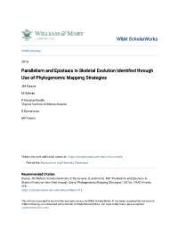 Parallelism and Epistasis in Skeletal Evolution Identified Through Use of Phylogenomic Mapping Strategies