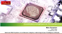 DEEP LEARNING TECHNOLOGIES for AI Considérations