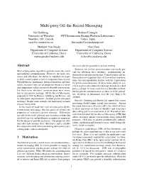 Multi-Party Off-The-Record Messaging