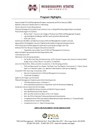 Program Highlights