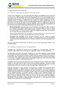10 Amsterdam Ferry Services 10.1 the Key Issues Addressed by This Case Study