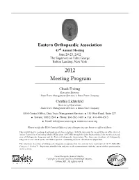 2012 Meeting Program