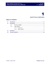 Adoption Overview
