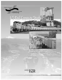 I-5 Rail Capacity Study