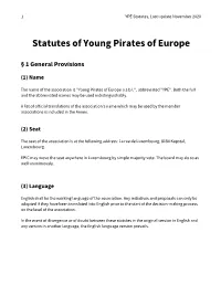 YPE Statutes, Last Update November 2020