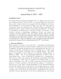 Annual Report 2004 - 2005